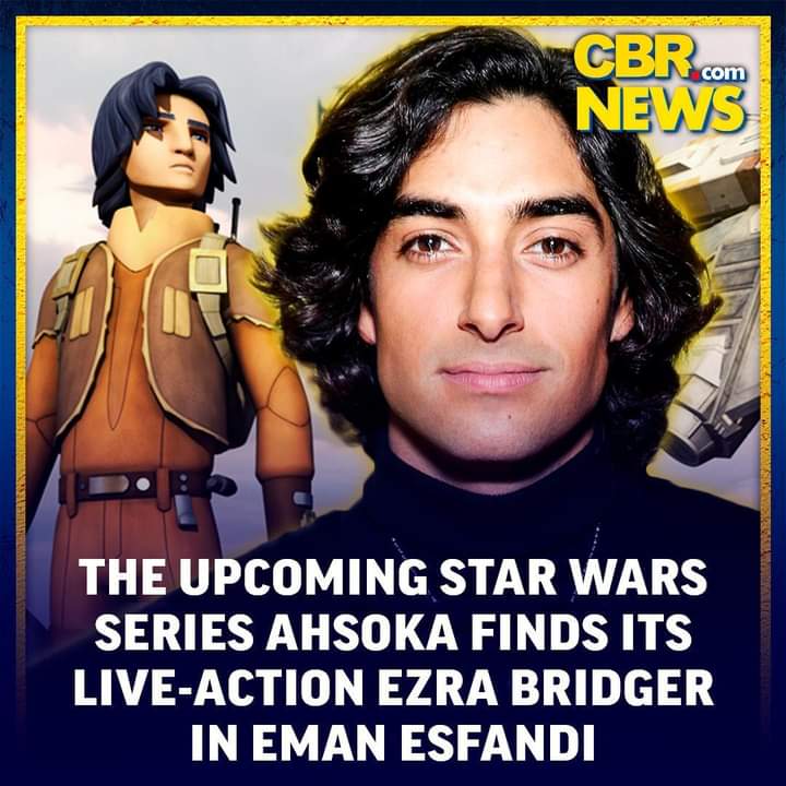 Congratulations <a href="/EmanEsfandi/">Eman Esfandi</a>!! Wish you luck on playing our street rat #ezrabridger in the #ahsokaseries . #maytheforcebewithyou The casting team did a great job.