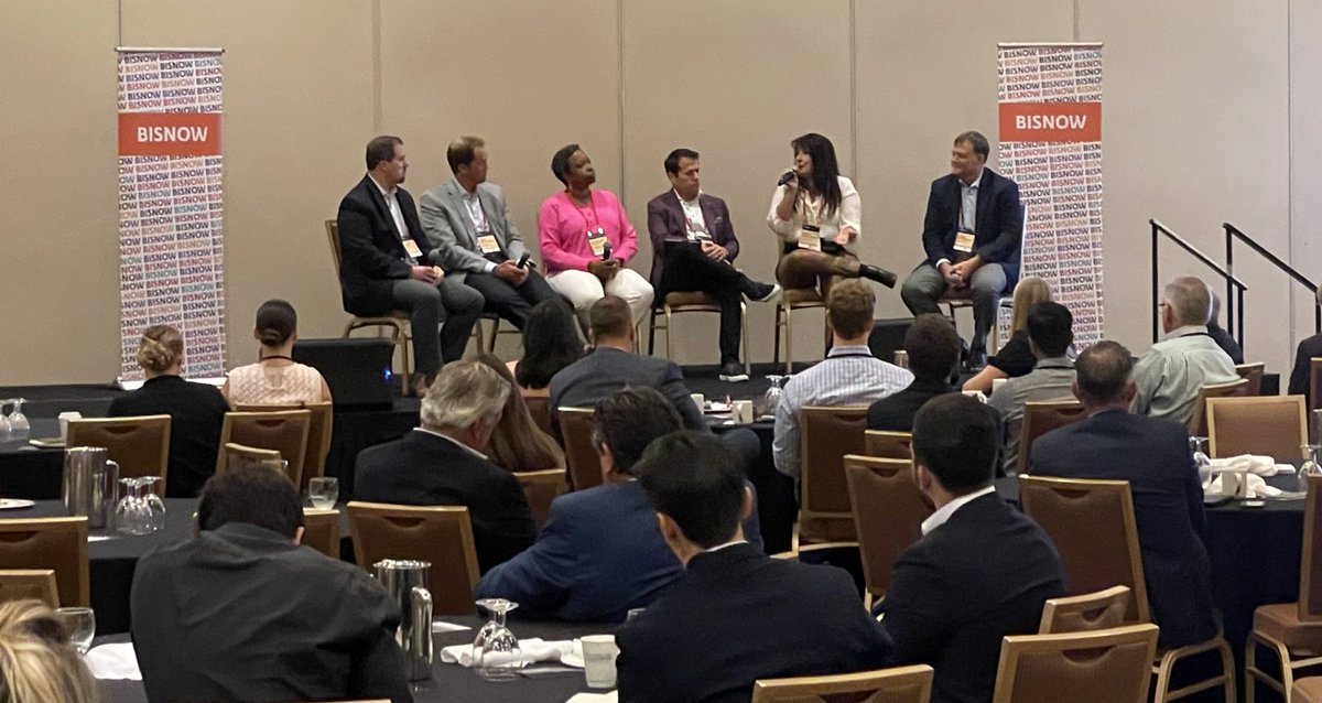 Interesting panel discussion in #OC for the <a href="/BisnowOC/">Bisnow Orange County</a> #Multifamily #CRE event. On amenities, heavy talk of #coworking spaces within new Class A construction to address the rise of remote work… “We’re still designing to Covid”.