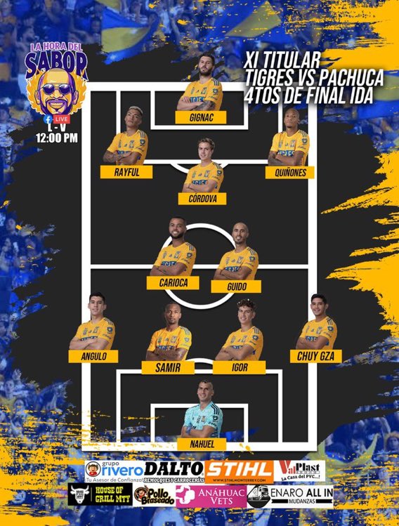 _dobleG98's tweet photo. Qué trabuco el de tigres hoy mamita querida. Hoy se comen mínimo 3 los de Pachuca https://t.co/UVrCEb19pM