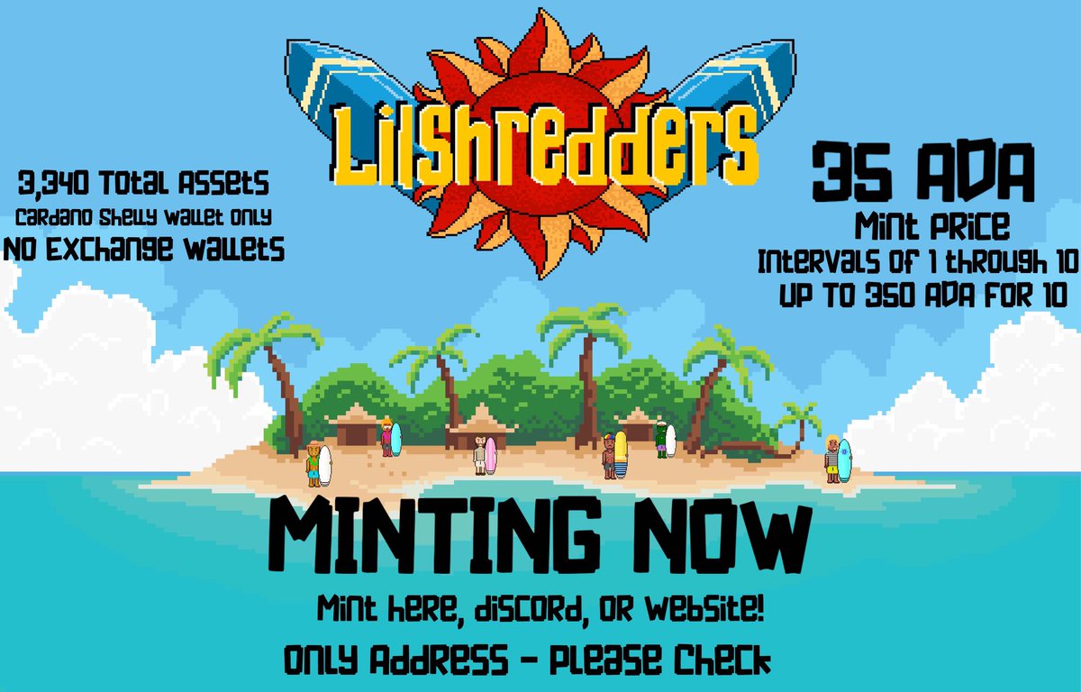 Lil Shredders - MINTING NOW 35 ADA tweet media