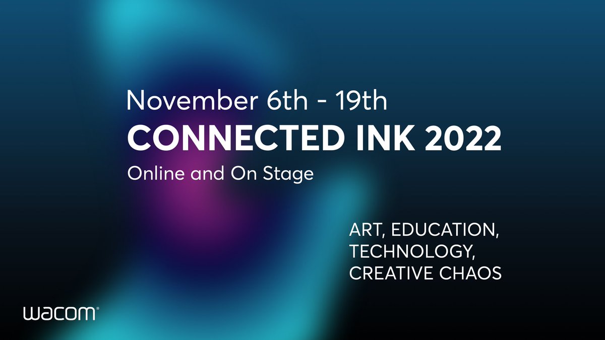 Connected Ink is back! 🙌 Join us to explore the future of human creativity. From November 6th-19th, attend in person or virtually! Learn more here ➡️ bit.ly/3T0hwna #Wacom #WacomForEducation #Education #ConnectedInk2022 #CreativeChaos #WacomEvents