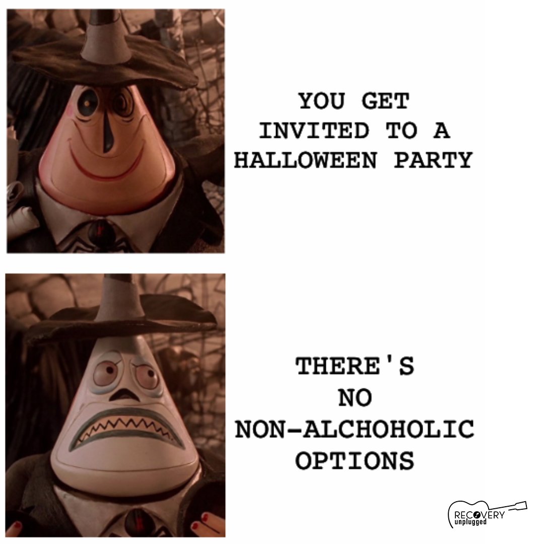 RecoveryUnplugd's tweet photo. What’s scarier? Active addition or early recovery? 👻

#SoberOctober #SpookySeason #SoberNotBoring
#RecoveryPosse #RecoveryMeme #SoberMemes #RecoveryUnplugged #SoberLife #Addiction #DankRecovery #AAHumor #NAHumor #CleanAndSober #ODAAT #RecoveryPosse #RecoverylsPossible #Sobriety https://t.co/0RxuqdWfKC