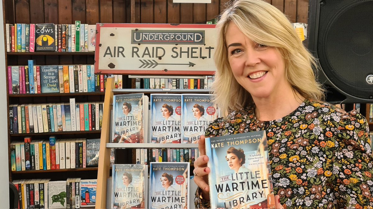 What an amazing turnout! 

The BEAUTIFUL #BethnalGreenLibrary is packed for this evening's @katethompson380 book event. She's sharing the story and history behind her latest novel The Little Wartime Library