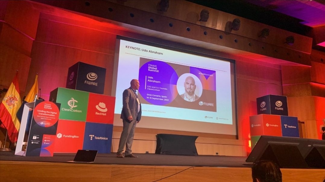 carboarmy's tweet photo. @CEO_CleanCarbon ..."hablar directamente sobre el proyecto CleanCarbon y participar en las discusiones posteriores fue una experiencia fantástica"...
Gran Discurso de Apertura de Udo en la Cumbre Global Fiware '22
https://t.co/gNvW9KwMNI https://t.co/uRILMowLAy