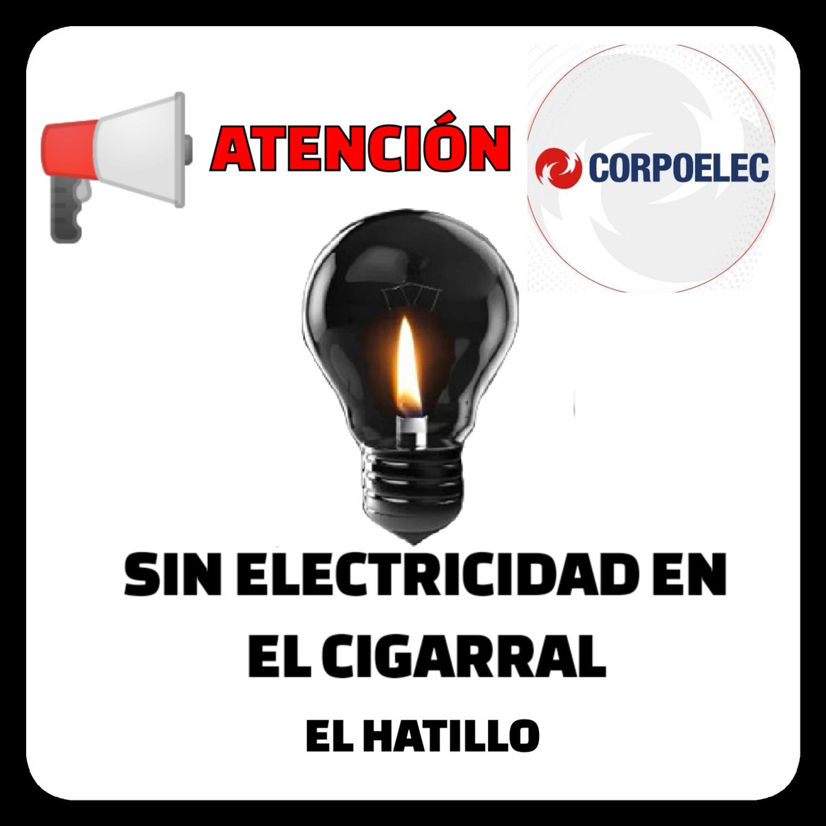 ligiasosa's tweet photo. #13Oct 1:40 pm es la tercera vez que estamos sin electricidad en la c/2 y parte de la c/1  #ElCigarral,#ElHatillo URGE el restablecimiento y estabilidad del servicio,vecinos dependientes de oxigeno @Victor25Lira @ServiciosEH @eliasayegh @mppeevzla @CorpoelecInfo @NestorLReverol https://t.co/LR33dl0Sma