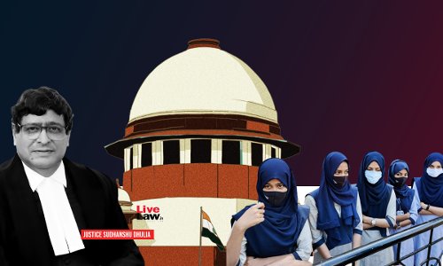 “Whether wearing hijab is an ERP in Islam or not is not essential for the determination of this dispute. If the belief is sincere & it harms no one else, there can be no justifiable reasons for banning hijab in a classroom,” said Justice Dhulia in #Hijab verdict

#HijabVerdict