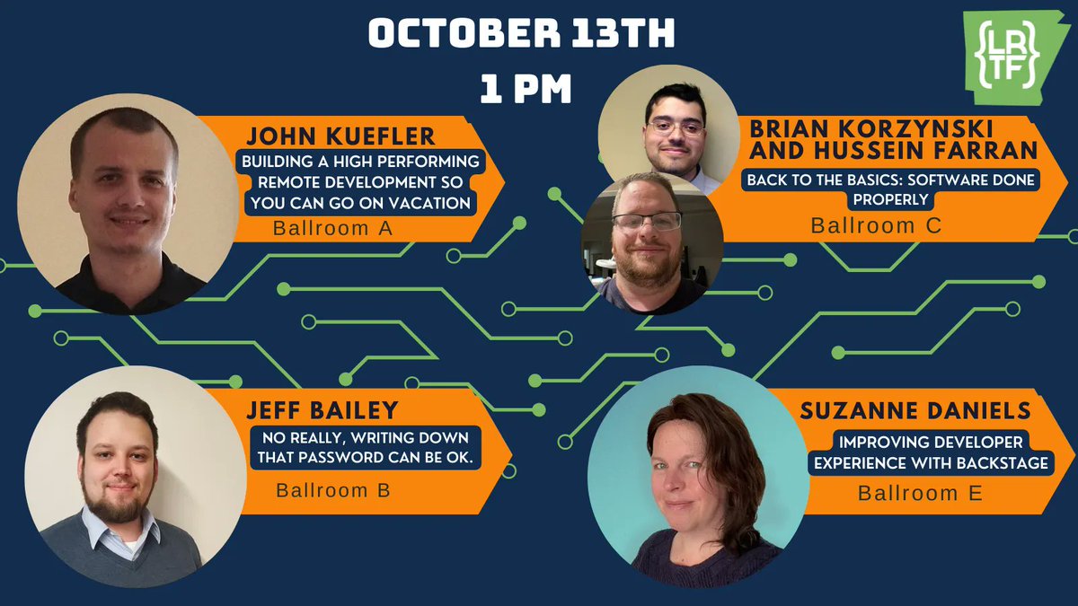 Check out our lineup and room locations for 1PM today! #LRTF2022