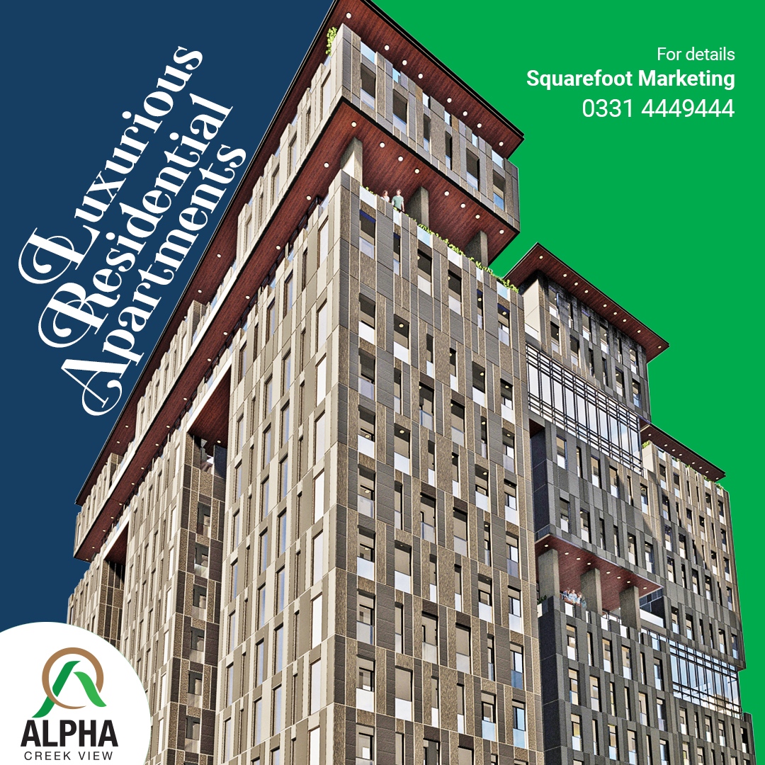AlphaCreekView's tweet photo. Squarefoot Marketing brings luxury residential apartments “Alpha Creek View” along with state-of-the-art amenities and services. Book your apartment today and enjoy your life ahead!
https://t.co/XQL7Y8GCAF
For Details: 0331 4449444
#residential #luxury #squarefoot #alphacreek https://t.co/Cr3zAJcDuI