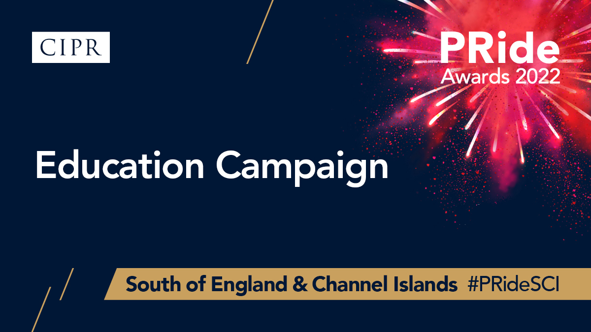 The Gold Winner of the Education Campaign is…<a href="/themtmagency/">The MTM Agency</a>. Congrats! #PRideSCI.
