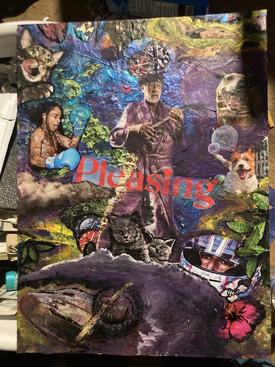 InfinitDesign3r's tweet image. $myferrethatesu random lone flower and collage for luck 🍀 @CashApp #art #luckyday