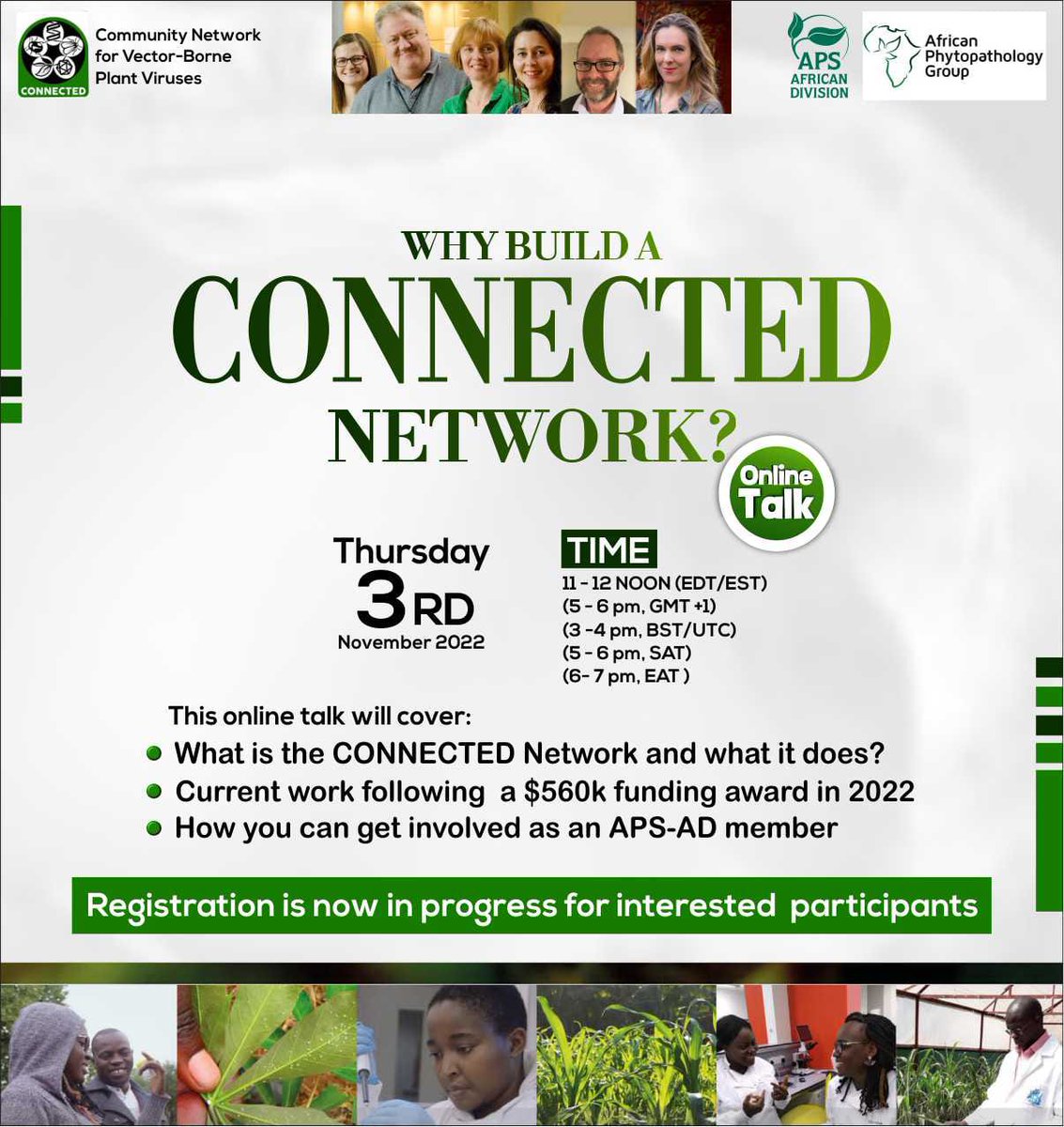 Our division will be hosting an online talk along with the <a href="/CONNECTED_Virus/">PlantVirusVectors</a> team in Nov. See poster below for details. Registration is now in progress. Register here👇
docs.google.com/forms/d/e/1FAI…
<a href="/UKRI_News/">UK Research and Innovation</a> <a href="/GCRF/">Global Challenges Research Fund (GCRF)</a> <a href="/Prof_GD_Foster/">GaryFoster</a> <a href="/neilboonham/">Neil Boonham</a> <a href="/wildhappywell/">Nina Ockendon-Powell</a> <a href="/plantdisease/">The American Phytopathological Society</a> <a href="/APS_OIP/">APS Office of International Programs</a>