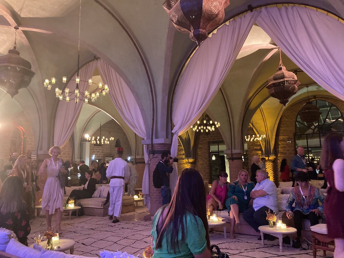 Jess_Simpson_TG's tweet photo. Wow what incredible hosts @Visit_Morocco_ have been @TheTravelConv! What beautiful venues they took us to and a great insight into Moroccan culture ๐#ABTAmarrakech #TGatABTA https://t.co/xl9vzXqpNs