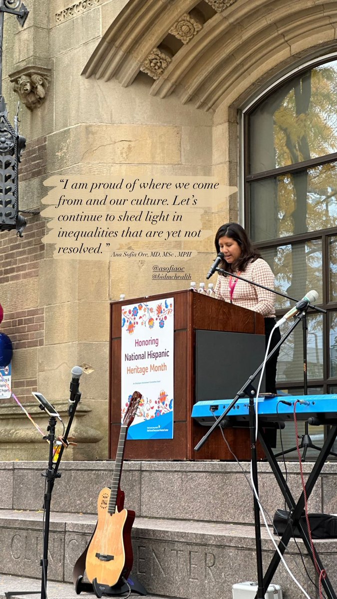 “I am proud of where we come from and proud of our culture. Let’s continue to shed light in inequalities that are yet not resolved.” @anasofia_oc #HispanicHeritageMonth