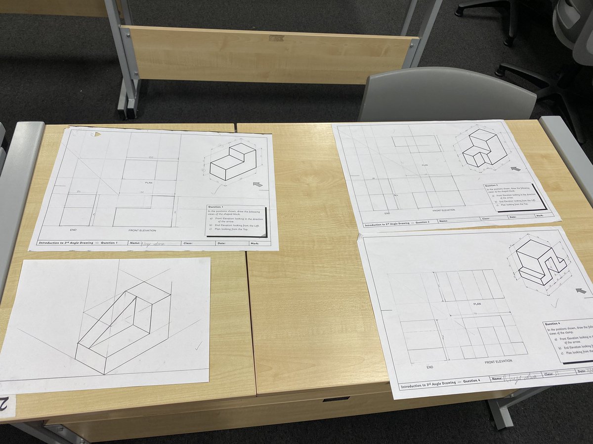 Graphics rooms set up with some S3 work ✏️