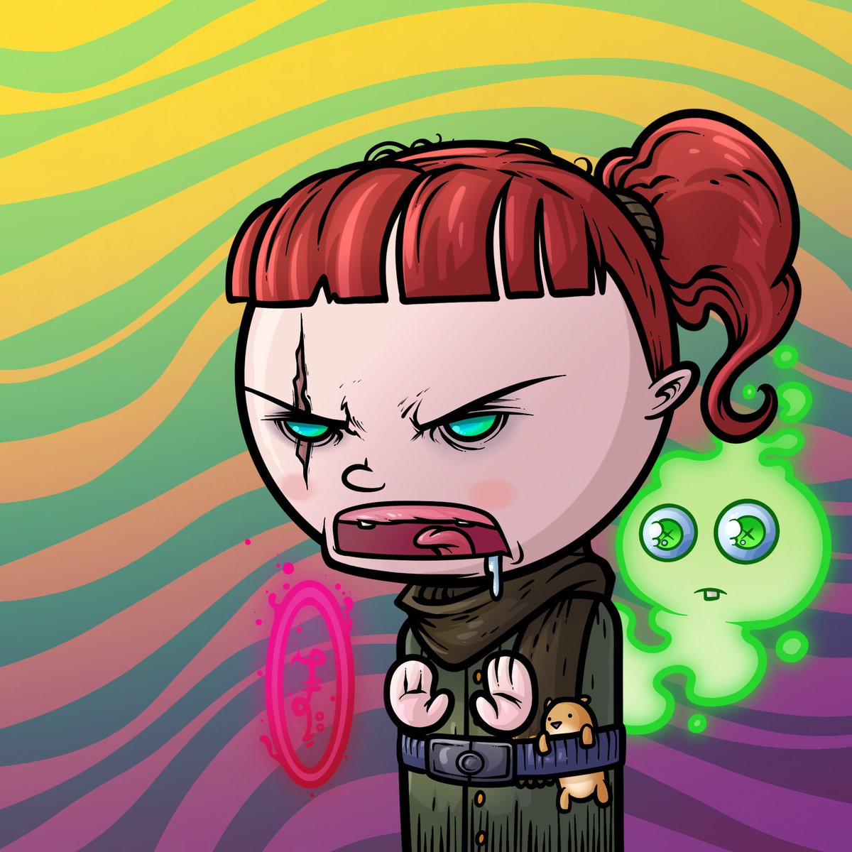 Drooling dark magic. 6 days left to burn! #lilhunters #huntersofevil