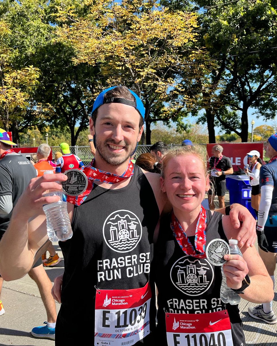 impulsesport's tweet photo. Physio Kate finished the Chicago Marathon!🤩
This was her 2nd of the 6 World Major Marathons 🤯
Kate had been recovering from stress fracture in her femur and wasn’t able to train how she usually would but was still able to complete the race!🙌🏼
#chicagomarathon #physio #portmoody https://t.co/Nc7Pg0up8c