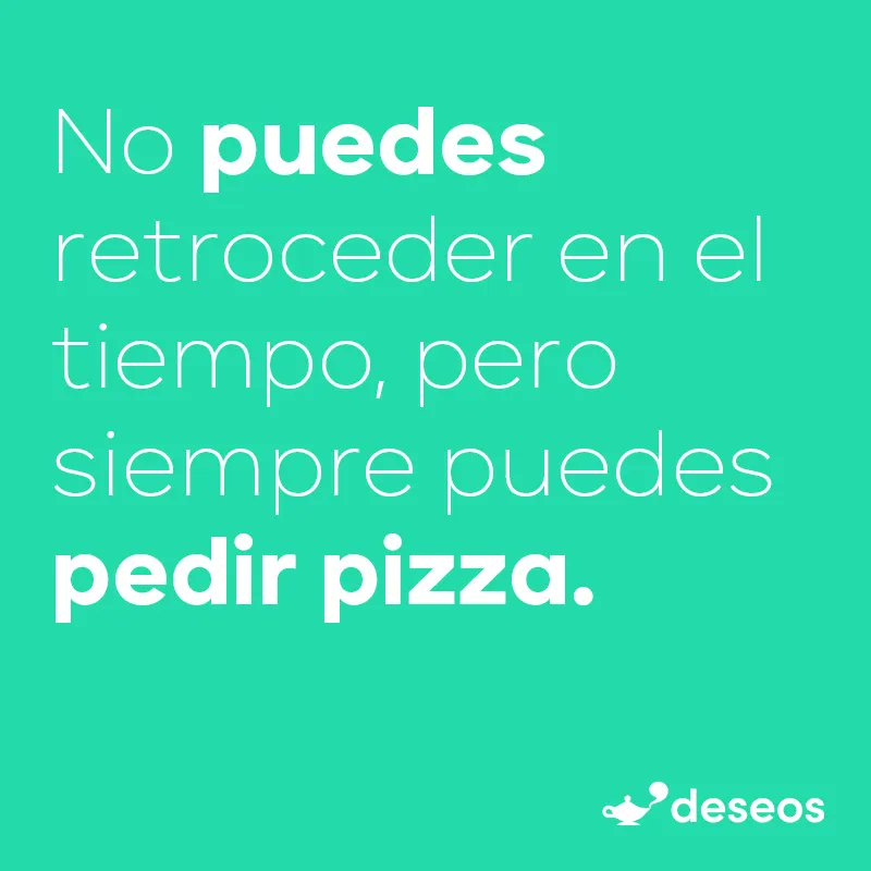 deseosapp's tweet photo. Con la app Deseos creas una máquina del tiempo, dentro de tu casa, solo para volver a comerte la pizza que te trajo el Genio.🍕
Haz tu pedido ahora en la app deseos.📲
🧞‍♀️Entregando deseos en #Corralejo y #Tamaragua y pronto en toda isla. 👉https://t.co/JlUafKdfiA 👈 https://t.co/sS7Vq0uJ1z