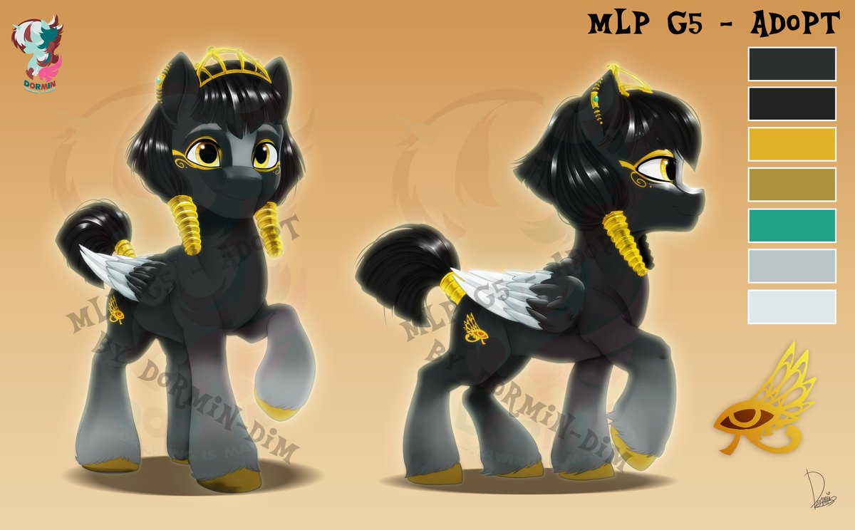 Hi everyone! Here are my first MLP adopts for sale! 
she gets a painting g5 style ref sheet. Price is 70€ (you'll get art without watermarks and rights to the oc.) Hope you'll like it! Rules below in the comments.
#mlpadopt #MLP #mlpgen5 #MyLittlePony  #pony