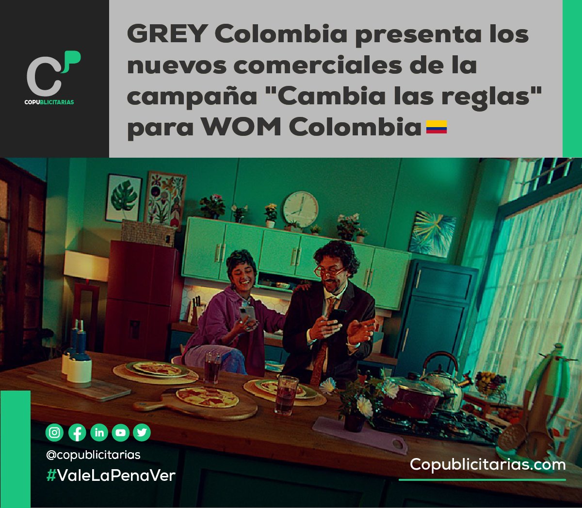 copu___'s tweet photo. 🆕 #ValeLaPenaVer 🇨🇴 | 🔥Lo nuevo GREY Colombia #MadeInGrey para @womcolombia 🔥
Para su más reciente campaña WOM mantiene su esencia disruptiva y a través de un formato lleno de dinamismo que apela al buen humor. 🤩🙌🏼 https://t.co/WBtiDgc9qB