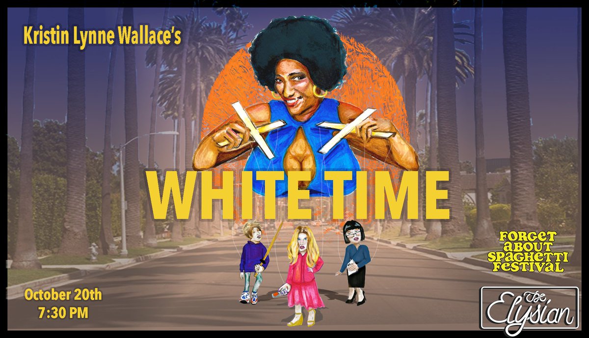 ElysianTheater's tweet photo. .@genuinekristin premieres WHITE TIME, her gift receipt to the Jim Crow era and to past & present pop culture. #spaghettifest
Thurs 10/20 @ 7:30PM ✨Get tix: https://t.co/5zWKd7HFxm https://t.co/OUnaZ2bsfY