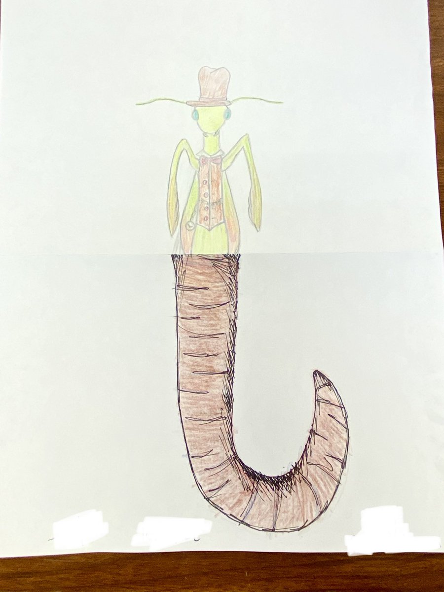 More Drawing I collaborative exquisite corpse drawings! The final product is so funny!