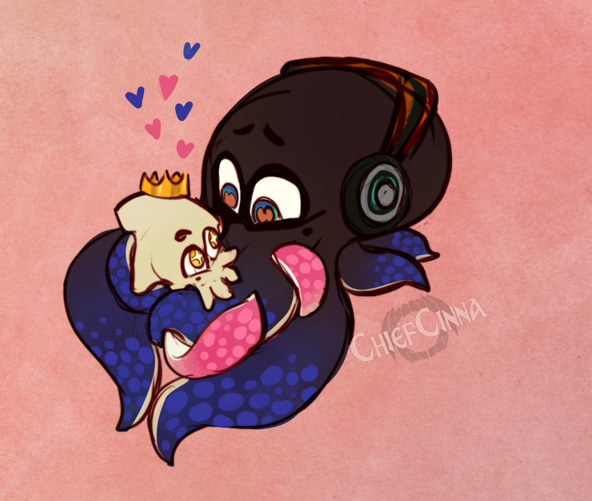 ButchCinna's tweet photo. I don't see enough swim form cuddles so I took matters on my own hands
also I keep forgetting Marina uses blue now so I made alts

#Pearlina #OfftheHook #Splatoon https://t.co/LYcadXcgl2