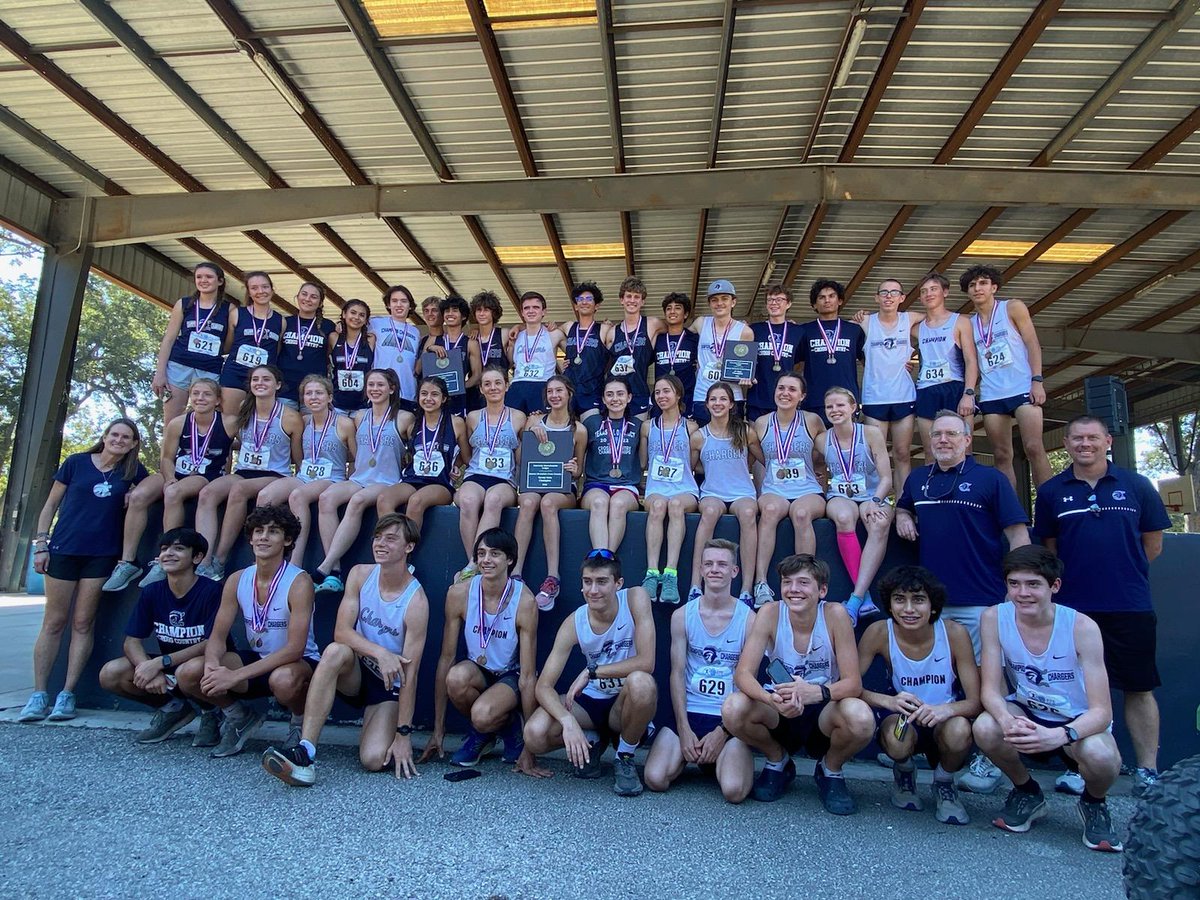 LeechStan's tweet photo. Congratulations to our Charger Girls and Boys Cross Country teams on their District 🏆🥇 🥇 qualifying for the 5A Regional Meet in Corpus Christi, October 25th. https://t.co/E9m5kxcG1T