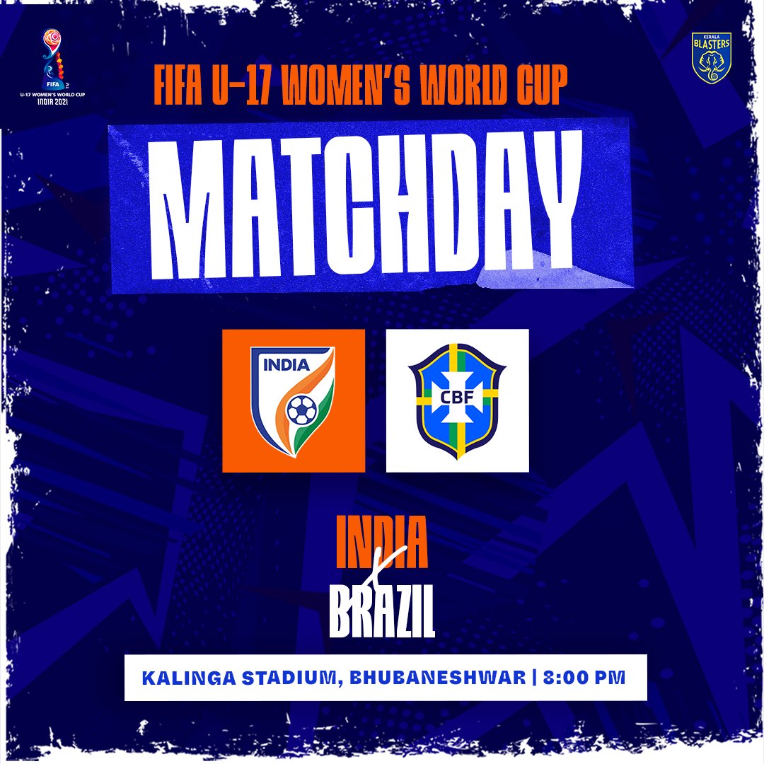 The #YoungTigresses will face Brazil in their final group game of the U17 @FIFAWWC! 🇮🇳⚽ #BackTheBlue #IndianFootball #ഒരുപുതിയതുടക്കം #KBFC