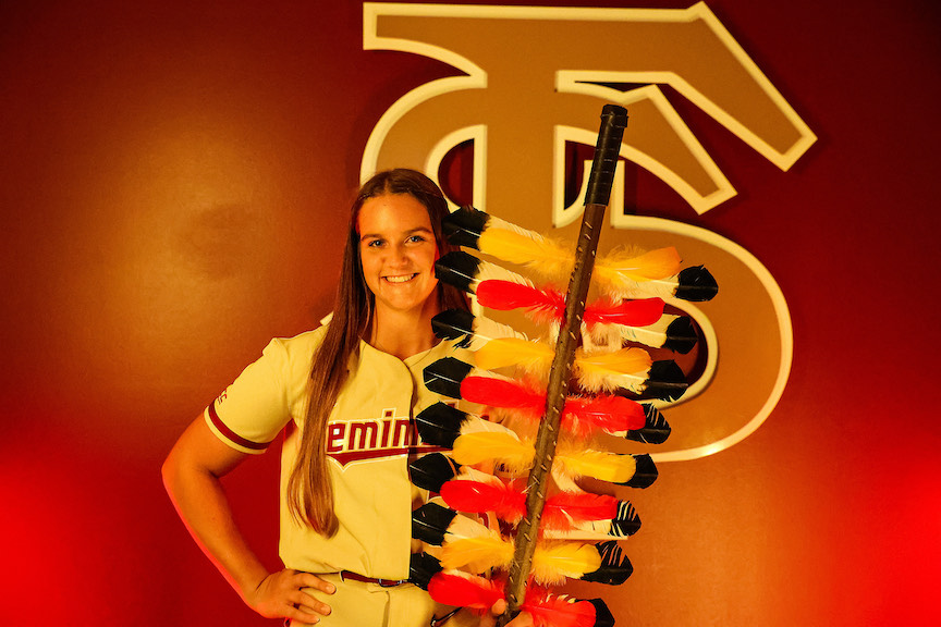 ExtraInningSB's tweet photo. What an amazing 2022 it's been for talented Melbourne (Fla.) High pitcher Jazzy Francik who won a state title and has committed to Florida State. 
https://t.co/soFkNdXf3H https://t.co/FKCc2PMa0t
