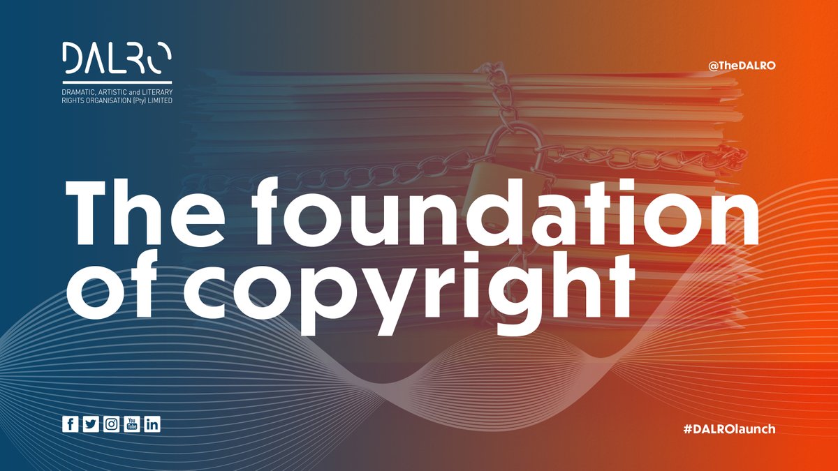 TheDALRO's tweet photo. Starts with the premise that a creator has certain exclusive rights to their work and to authorise others to exercise those exclusive rights.
Tonight we touch more about Creator's rights
Please do tune in & also visit https://t.co/HwWHWCSbvS to find out more
#DALROlaunch https://t.co/GORT29hqs8