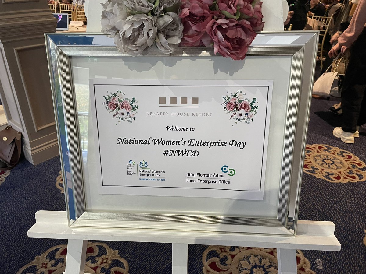 snapmayo's tweet photo. We had a fantastic day celebrating National Women’s Enterprise day. Thanks so much to @leomhaigheo for having me as a speaker, along with female entrepreneurs, Chloe Gardiner of The Wonky Woolins, Anne Conlon @acallaboutsales &amp; led by MC Loretta Ní Ghabháin @LorGMedia 👏 #NWED. https://t.co/p7gnmFx23c