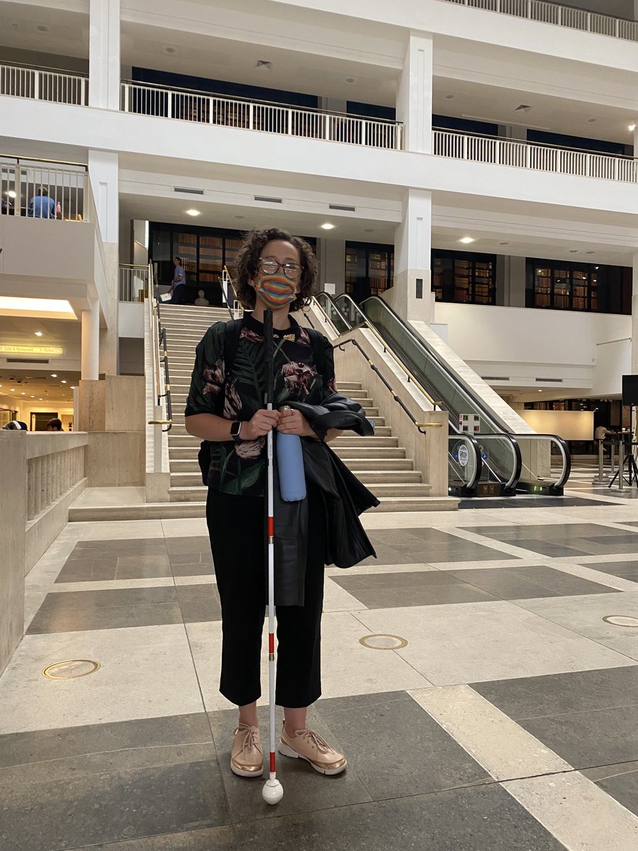 Today is #WorldSightDay last month I did some work in London around inclusion in art ed for pupils with visual impairment - photo taken in the main entrance area of the British Library