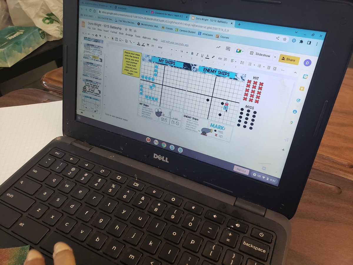 8bBmms's tweet photo. Coordinate Plane Battleship! #bmmstitans #8bbelievers https://t.co/YdeU7QacTy