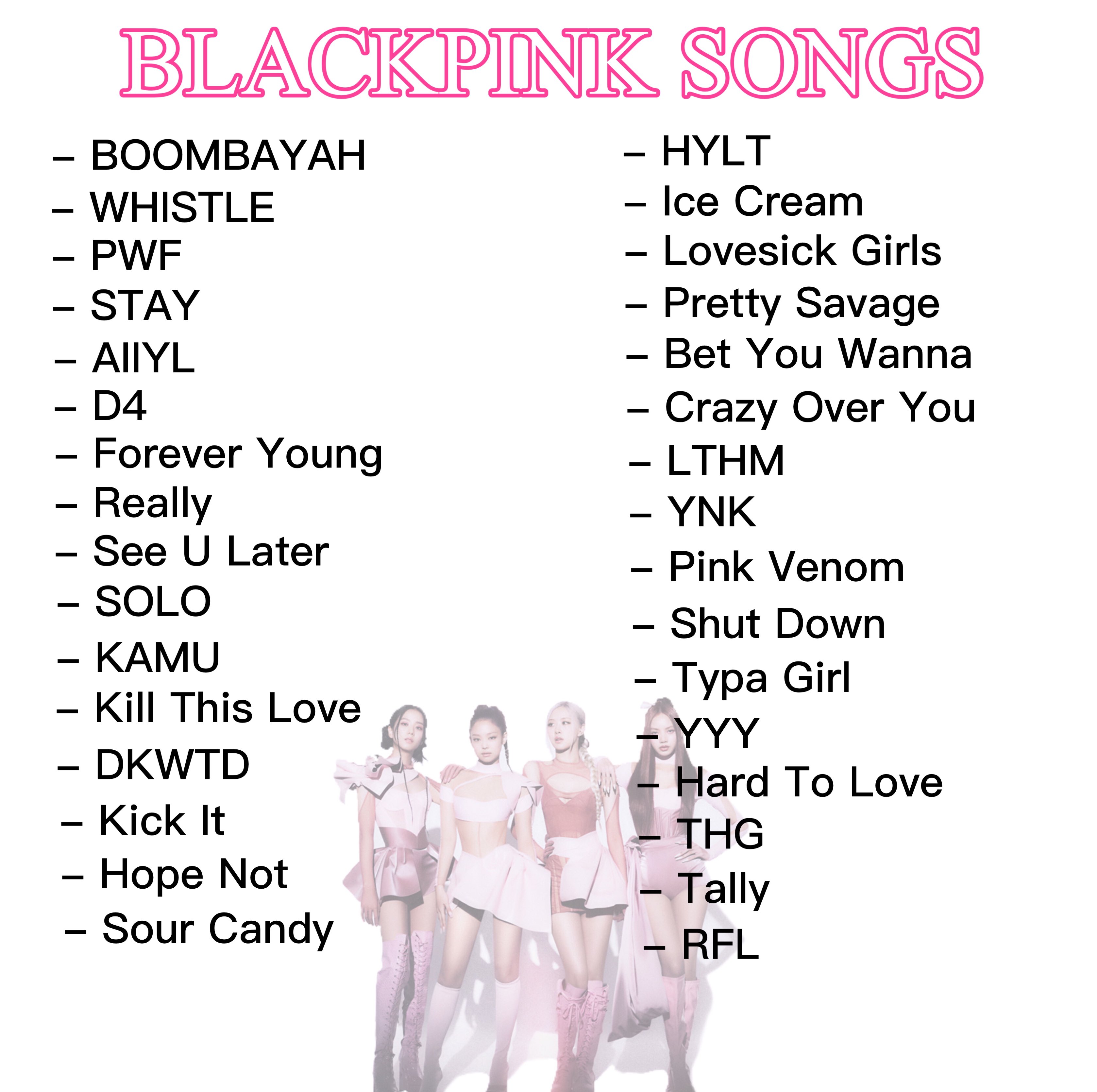 Blackpink songs outlet