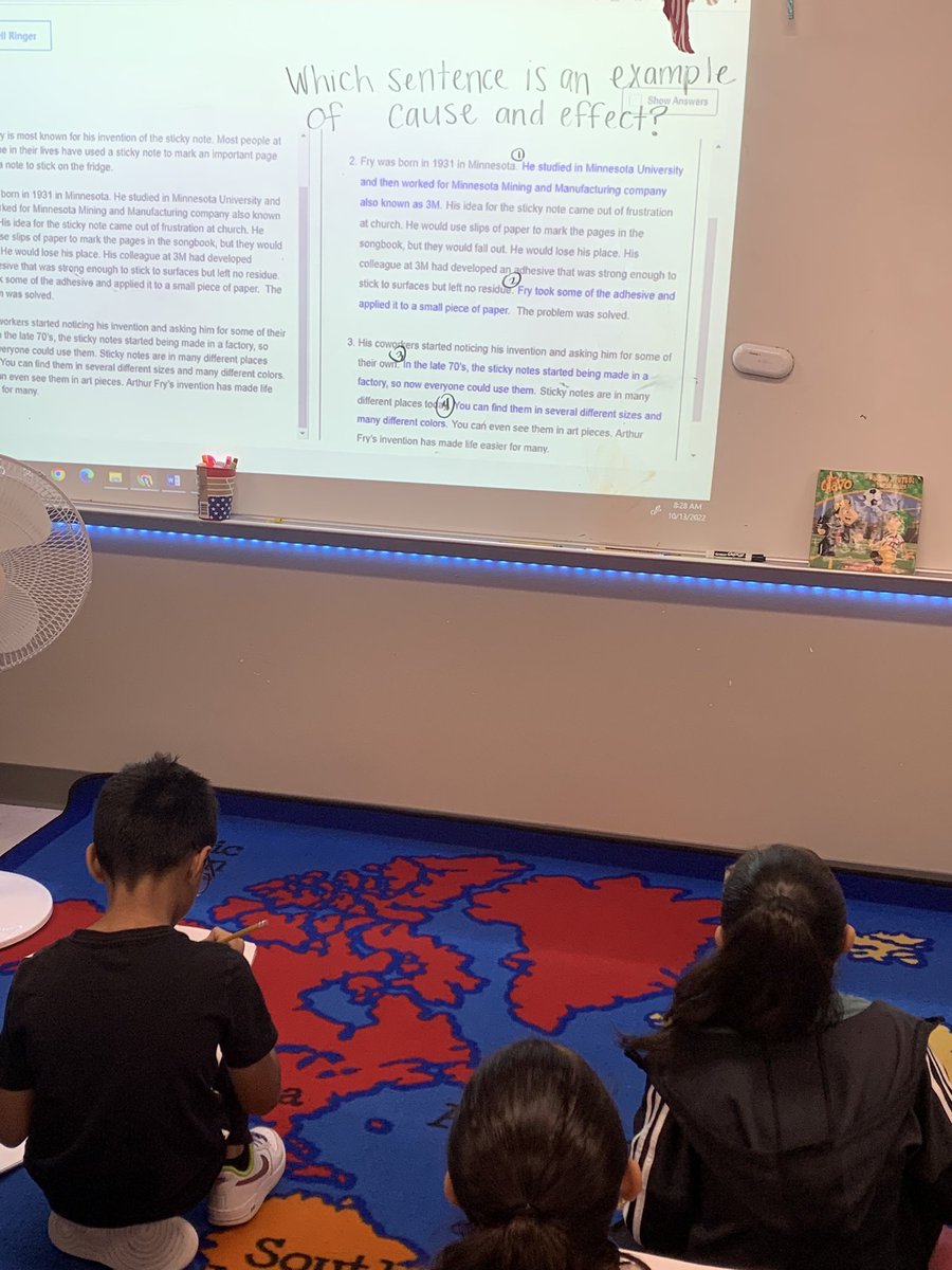 Bell Ringers from <a href="/EducationGalaxy/">Education Galaxy</a>  make a perfect “Question of the Day”. <a href="/MaeSmythe/">Mae Smythe Elementary</a> <a href="/pisdesela/">PISD Elementary Language Arts & Reading</a> #itsagreatdaytobeamustang