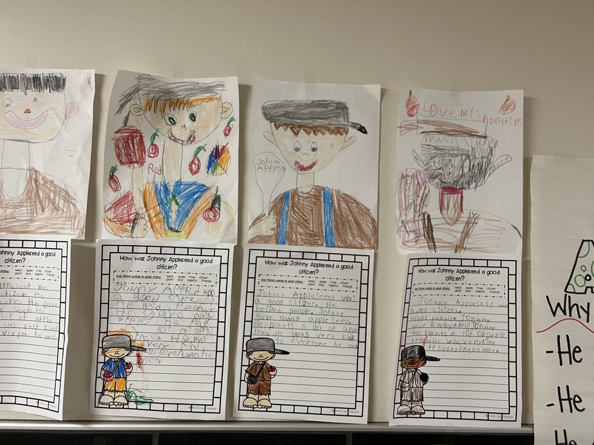 romecsd's tweet photo. Denti 2nd graders in Mrs. Bottini’s classroom learned all about Johnny Appleseed #creatingsuccessfulfutures https://t.co/BkgxrDlb1B