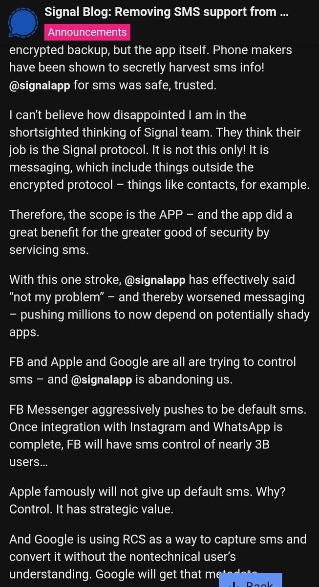 ZacharyCoffin's tweet photo. #SignalKeepSMS
2/contd https://t.co/5hLsDvudhI
