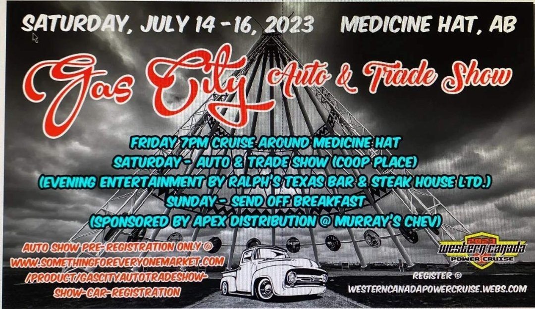 somethingfem's tweet photo. #gas-city-auto-tradeshow #cruise #July2023 #renorodders #westerncanadapowercruise #gascity #classic #musclecars #harleydavidson #bestinshow #registration #coopplace #somethingfem https://t.co/HIRsk69IKi