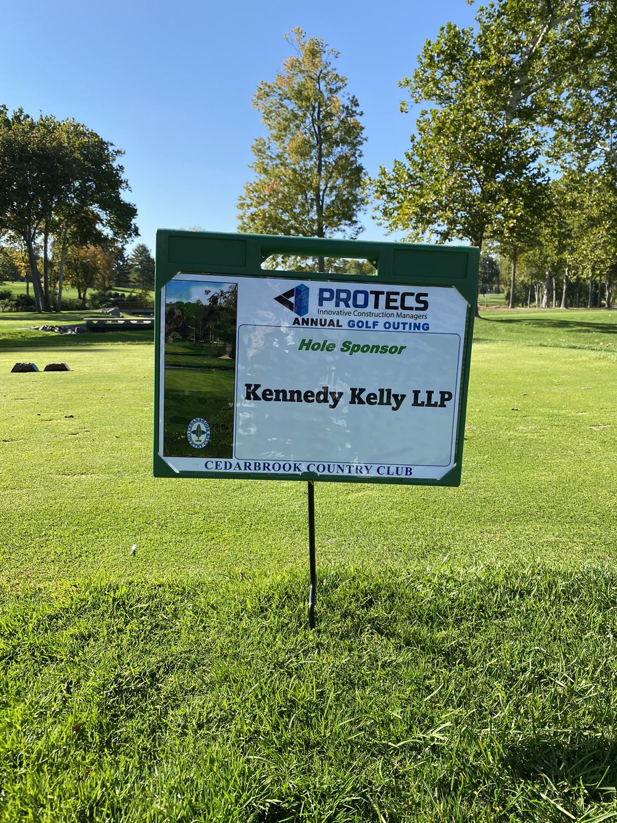 EdKellyLaw's tweet photo. Jim and I were happy to sponsor PROTECS Inc.'s annual golf outing, with all proceeds benefiting the Tunnel to Towers Foundation. Many thanks to Christopher DiPaolo and his entire team for a great day at Cedarbrook Country Club! https://t.co/UTZoHNxqAa