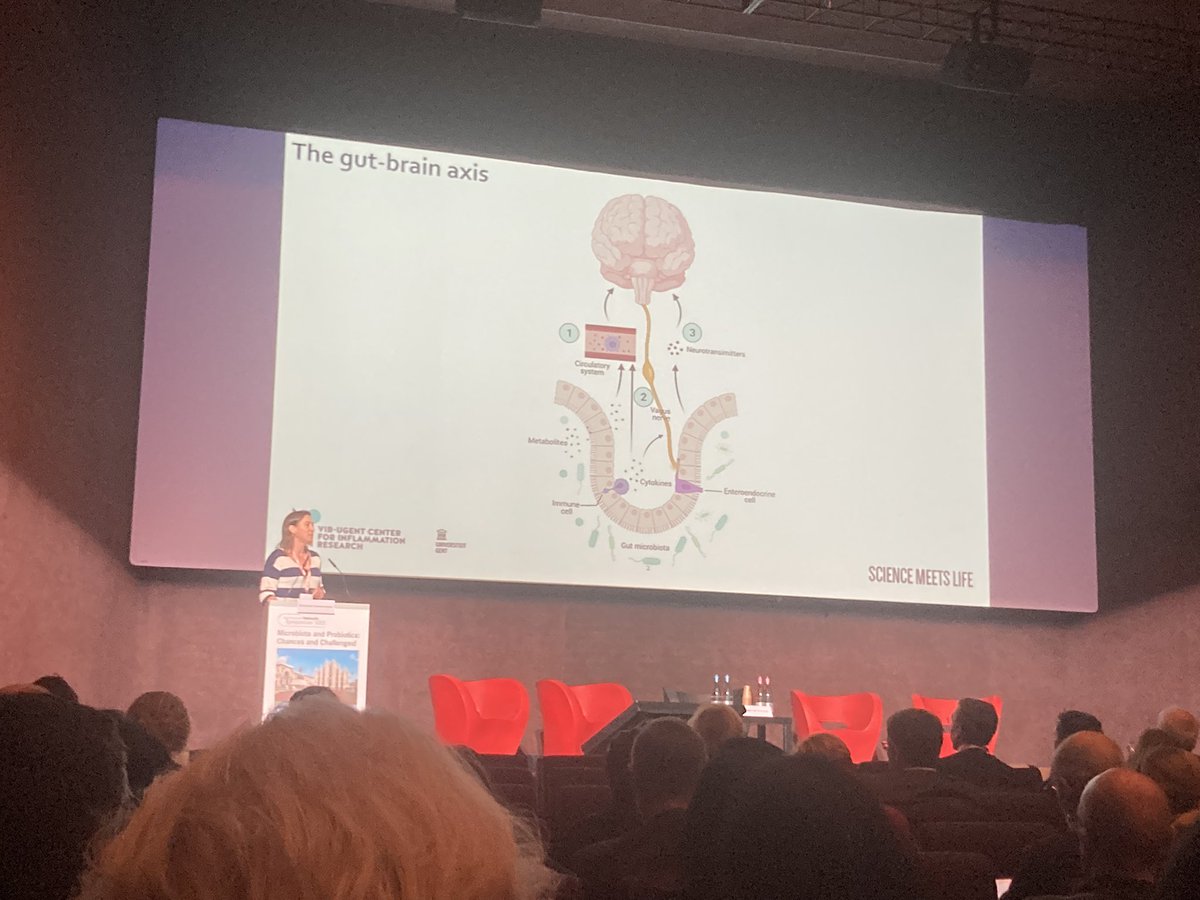 Roosmarijn Vandenbroucke concluding the gut-brain session with a presentation entitled ‘Overcoming the brain barrier: a challenge for bacteria?’ #IYS2022