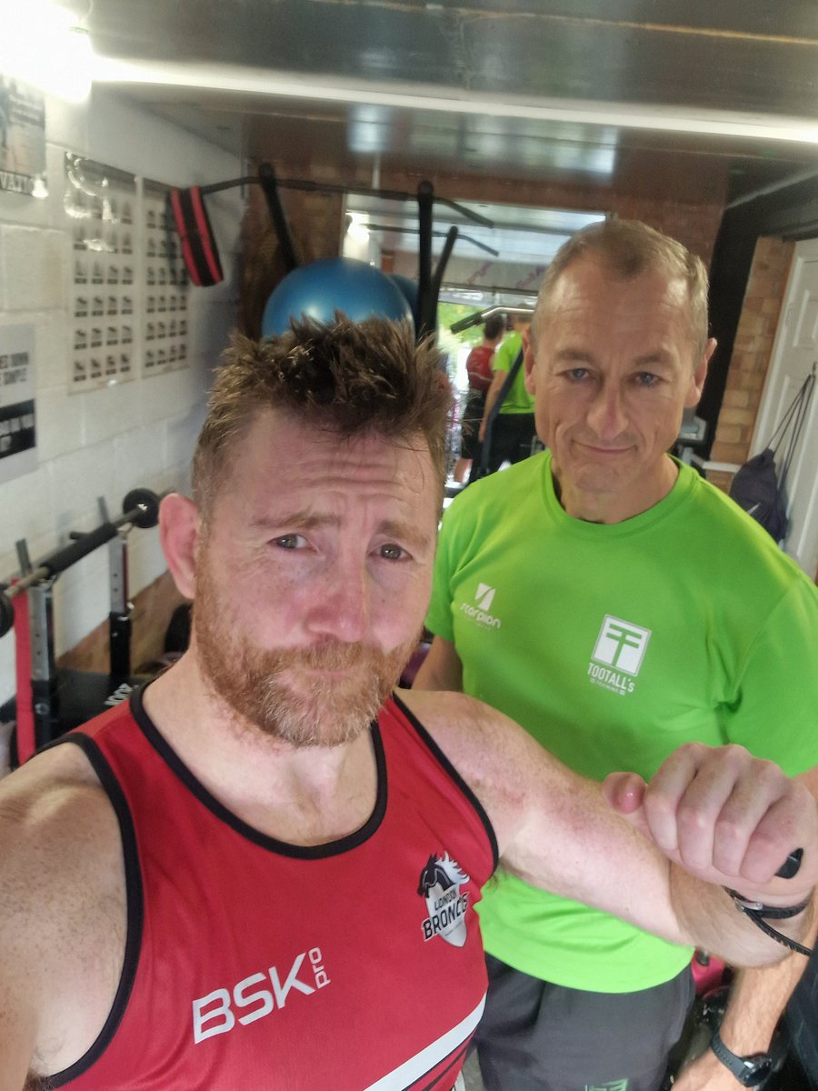 saundo7's tweet photo. Another PT session with this man. He is a scholar and a gentleman. However in his gym/dungeon he is a different animal. Another good session in the bag. #topsession #slavedriver https://t.co/kCKHDqyEJn