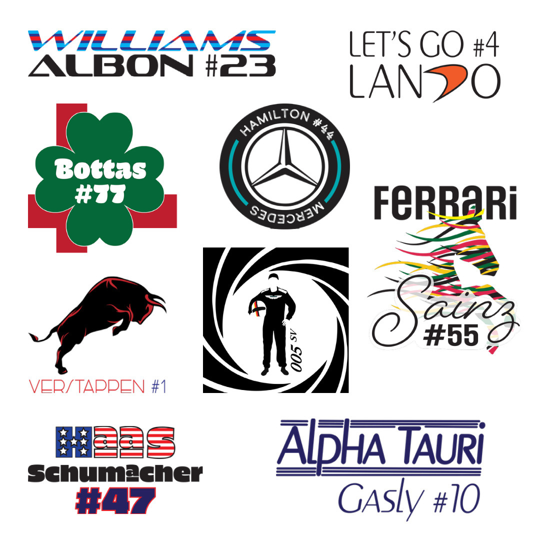 JenPollard13's tweet image. What to do when the F1 Season hasn't/hadn't started yet and you're feeling the need? Make stickers! Obviously, these are fan art and not meant as any copyright infringement. Who's your favorite team?

p.s. made a sticker for Alpine as well, but even less interesting than these