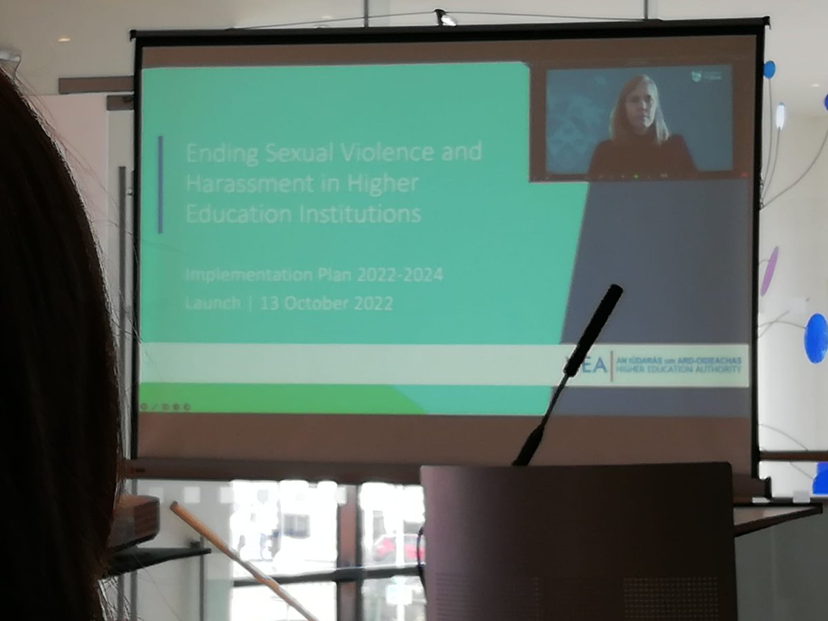 @TUS_EDI was delighted to attend the launch of the @hea_irl 'Ending Sexual Violence and Harassment in Higher Education Institutions Plan' by minister Simon Harris this afternoon. Congrats to @TreasaCFox of @TUS_ie for her insightful and compassionate contributions to the panel.