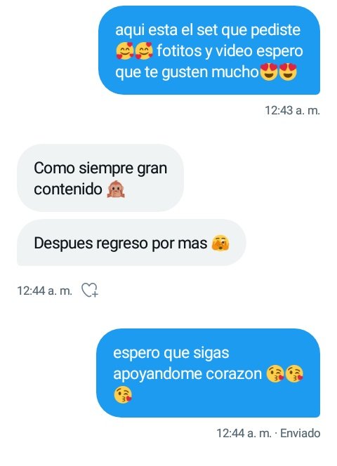 Otro seguidor satisfecho con su pedido 🥰🥰🥰🥰🥰 An&iacute;mense a pedir sets de fotos les aseguro que no se arrepentir&aacute;n<a href="/tag/followme"class="tags"><span>#followme</span></a><a href="/tag/modelo"class="tags"><span>#modelo</span></a>