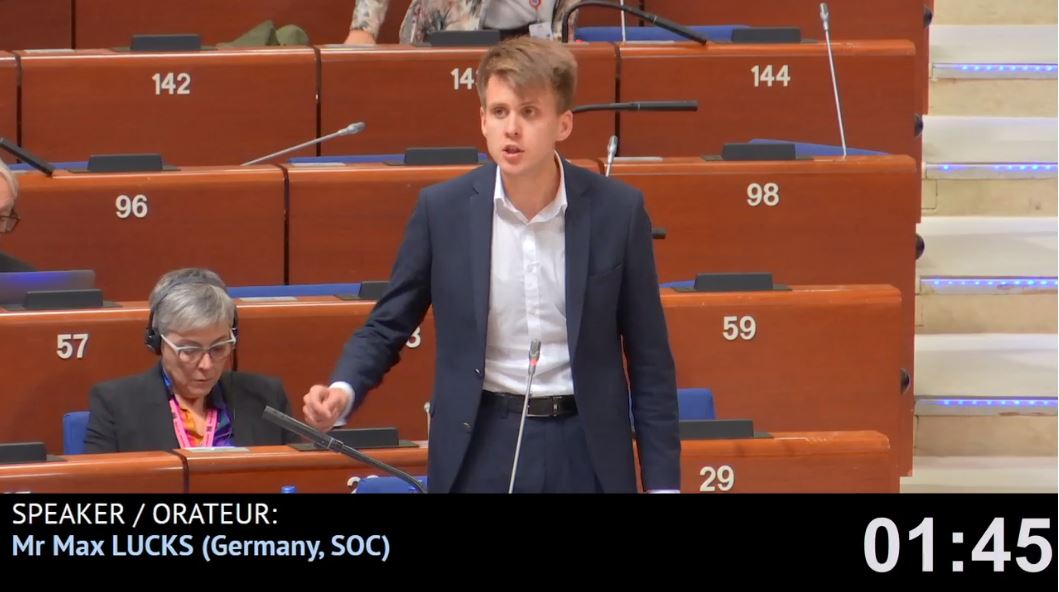 PACE_News's tweet photo. PACE's @max_lucks is kicking of a current affairs debate now on threatened bans of #Pride events in @CoE member states.

Watch LIVE in seven languages:
https://t.co/3IhvfN0EoN

#LGBTQ #LGBTQIA https://t.co/hKapkgrwkv
