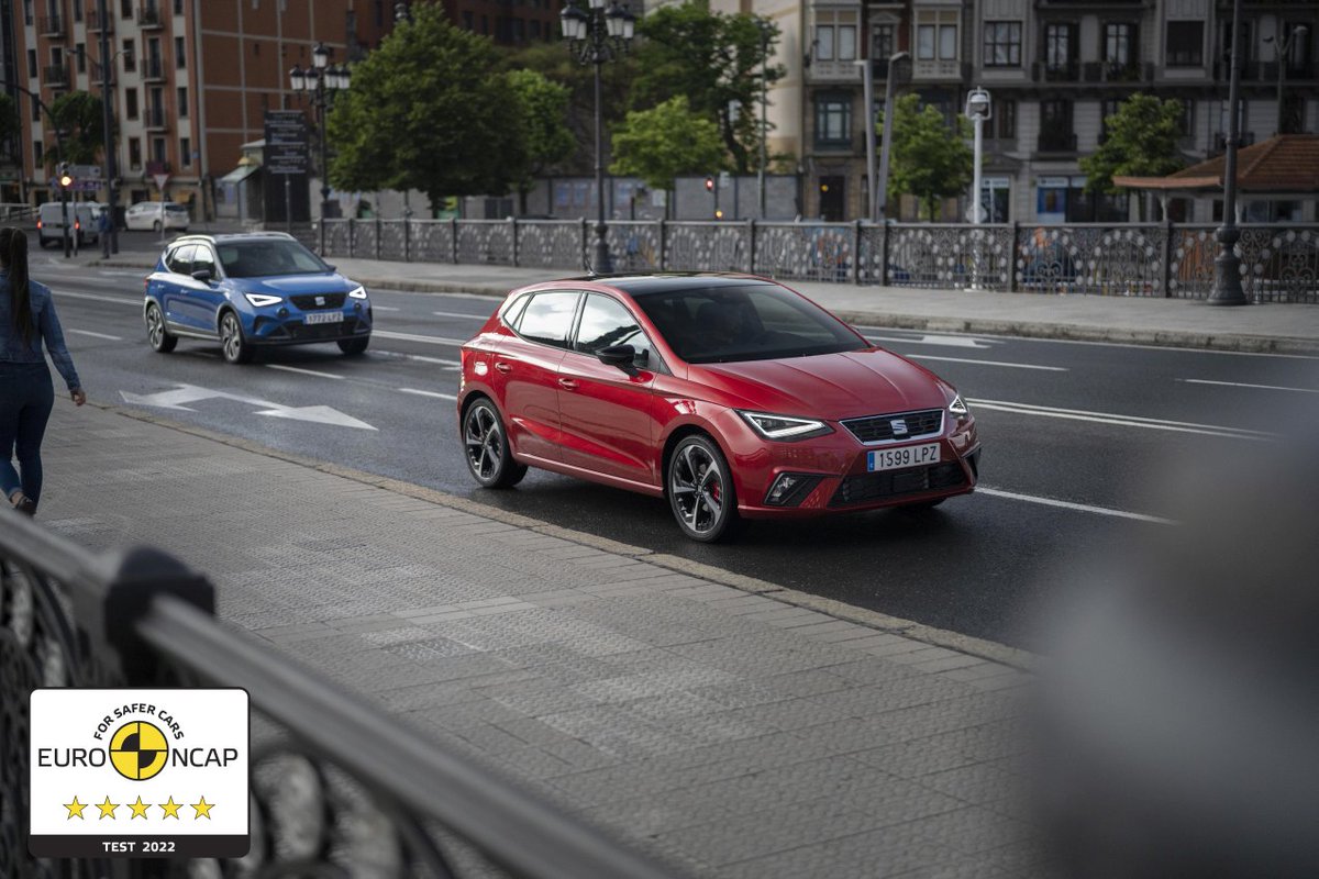 SEATcz's tweet photo. Nové modely SEAT Ibiza a SEAT Arona obhájily nejvyšší 5hvězdičkové hodnocení bezpečnosti Euro NCAP. Poprvé dosáhly tohoto pozoruhodného výsledku před pěti lety. Více na: https://t.co/m0WcBOFuCt https://t.co/AGRbyUfxOu