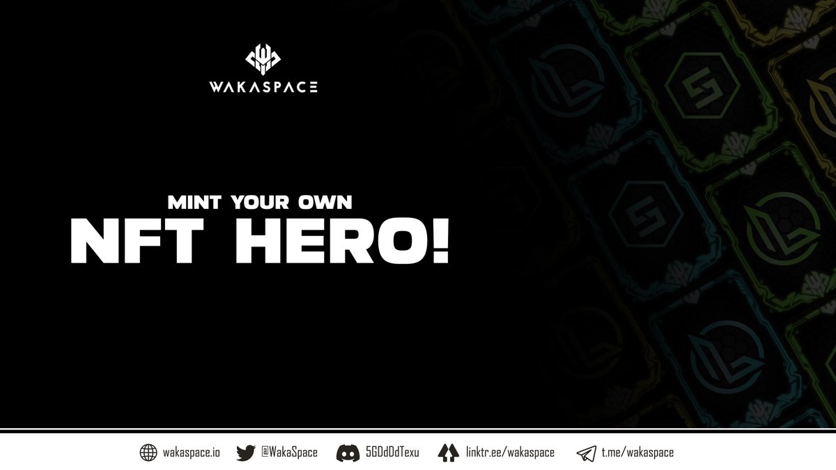 Come play #Wakaspace, our NFT game where you can mint your own NFT Hero! 

Join our discord: discord.gg/9qpzmGuUD3

#P2E #NFTs #GameFi #AvaxNFTSzn #BlockchainGames #Avalanche