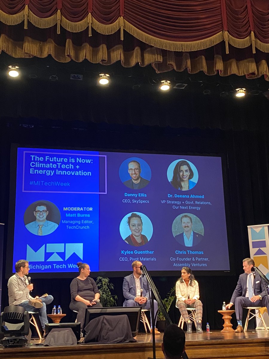 Great to be at #MITechWeek to hear about the incredible innovations happening across Michigan.