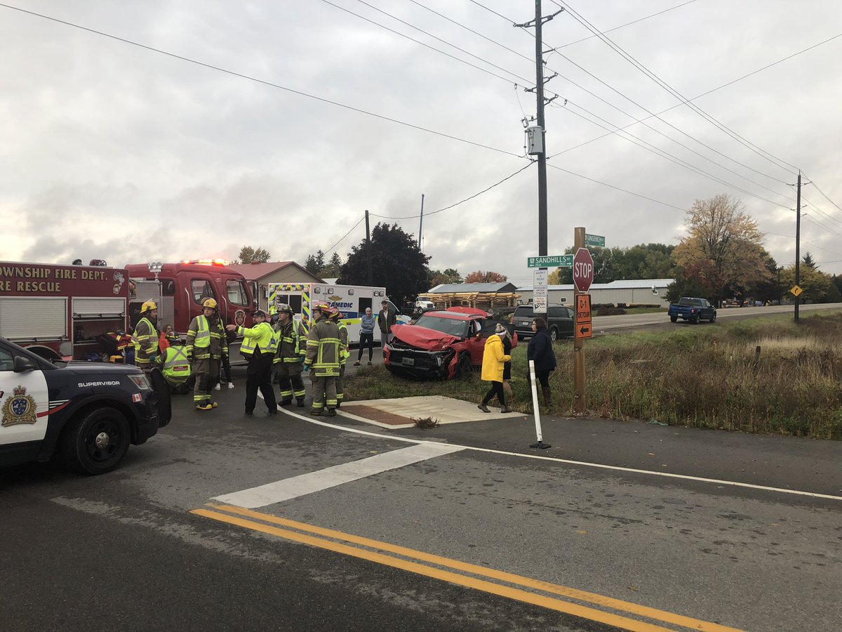 gary4wilmot's tweet photo. Today the 6th accident at Gingerich and Sandhills this year all because nobody will advocate for safety.  WAKE UP @RegionWaterloo @WilmotTownship you all can do better.  Today it hit close to home. Let’s make a change @WR_Record @NewHamburgIndy https://t.co/45tBjhr6OG