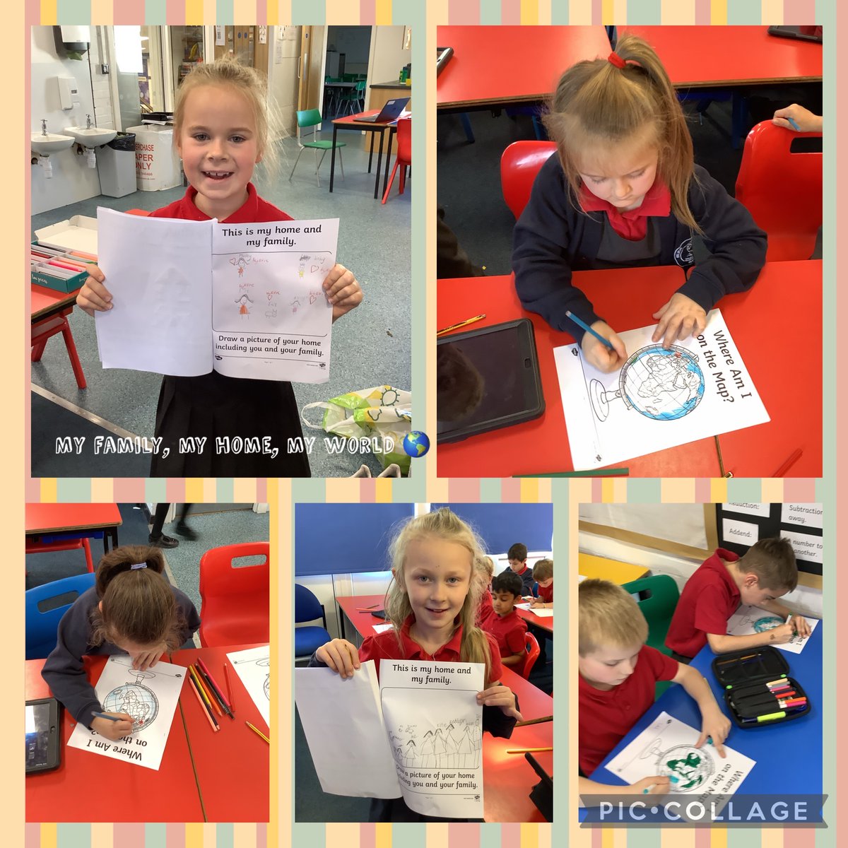 MasefieldCP's tweet photo. Geography enrichment have been researching where they are on the map. We had a lovely visitor to our class too! 🥰🦮🌎 thank you @twinklresources @Team_Twinkl a fab resource 👍🏼 #welovegeography #lovetodiscover #maseRICH https://t.co/rYyirzgqq9